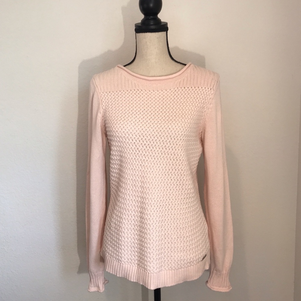 Calvin Klein Pink Knit Sweater Large